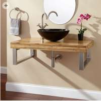 Solid bamboo cabinet wash hand basin for sale Bamboo-006