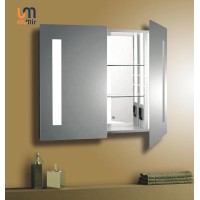 Bathroom Glass Furniture Led Wash Basin Wall Mirror Cabinet