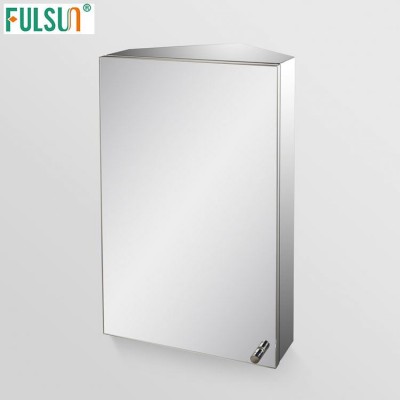 stainless steel wall mounted mirrored bathroom medicine cabinet